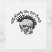 Party bis zum Tod tun uns Party Halloween Weinetikett (Einzelnes Label)