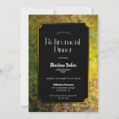 Party Black and Gold Einladung (Vorderseite)