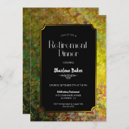 Party Black and Gold Einladung