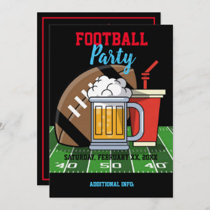 Party Black Einladung