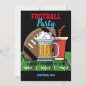 Party Black Einladung (Vorderseite)