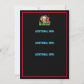 Party Black Einladung (Rückseite)