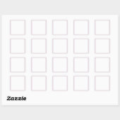 Party "Blank DIY Template" (Leerstelle) - Hinzufüg Quadratischer Aufkleber (Blatt)