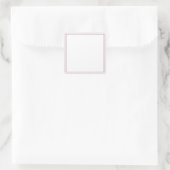Party "Blank DIY Template" (Leerstelle) - Hinzufüg Quadratischer Aufkleber (Tasche)