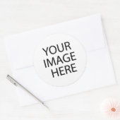 Party "Blank DIY Template" (Leerstelle) - Hinzufüg Runder Aufkleber (Umschlag)