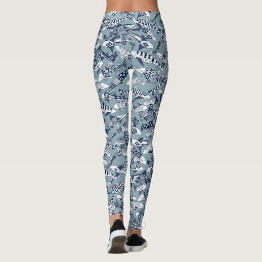 Party blau leggings (Rückseite)