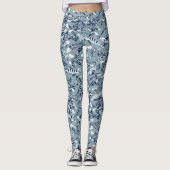 Party blau leggings (Vorderseite)
