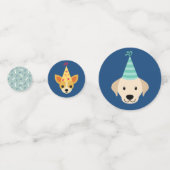 Party, blau und grün konfetti (Rückseiten)