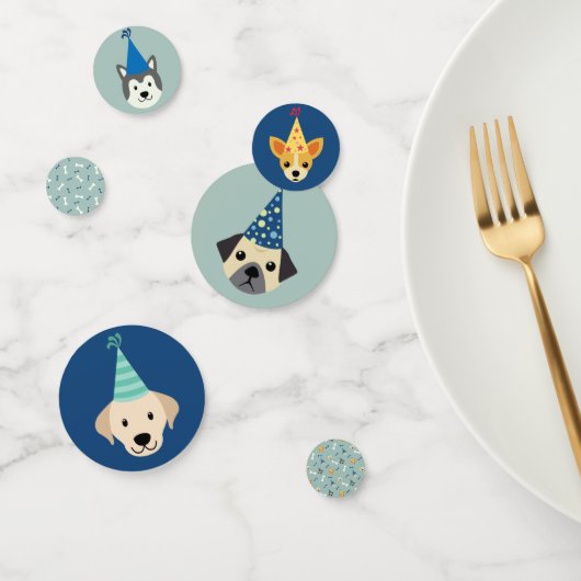 Party, blau und grün konfetti (Gruppe)