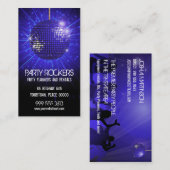 Party-blauer Spiegel-Mietball Visitenkarte (Vorne/Hinten)