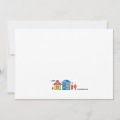 Party-Blockfarben Einladung (Rückseite)