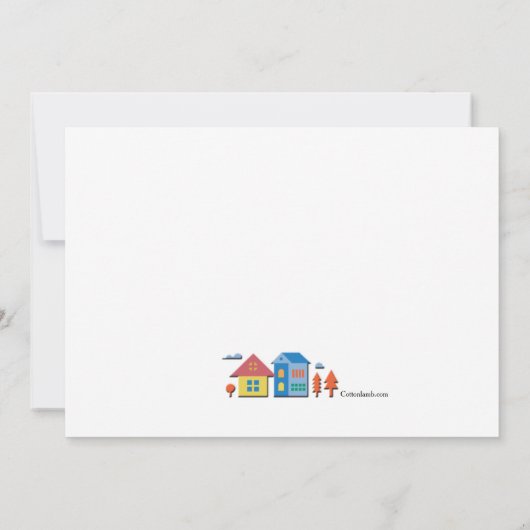 Party-Blockfarben Einladung (Rückseite)