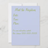 Party blockieren einladung (Rückseite)