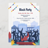 Party blockieren einladung (Vorne/Hinten)