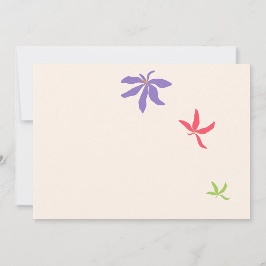 Party blockieren |Sommerliche Party Einladung (Rückseite)