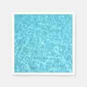 Party Blue Water Swimmingpool Blank Template Paper Serviette (Vorderseite)