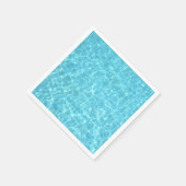Party Blue Water Swimmingpool Blank Template Paper Serviette (Ecke)