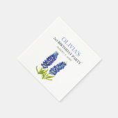 Party Bluebonnets Blume Baby Girl Serviette (Ecke)
