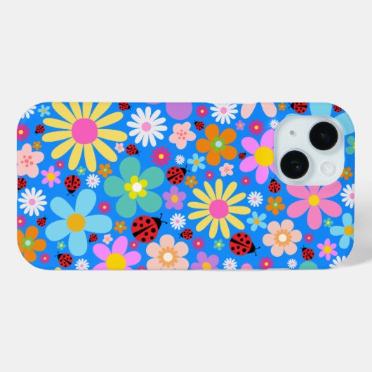 Party Blume iPhone 15 Fall Case-Mate iPhone Hülle (Rückseite (Horizontal))