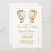 Party Blütenballons Einladung (Vorne/Hinten)