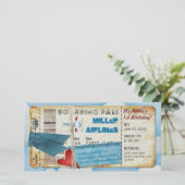 Party Boarding Pass (Stehend Vorderseite)