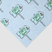 Party Boat with Anchor Nautical Theme Seidenpapier (Ausschnitt)