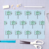 Party Boat with Anchor Nautical Theme Seidenpapier (Handwerk)