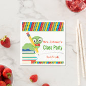 Party, Bookworm & Books individuell anpassbar Serviette (Beispiel)