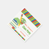 Party, Bookworm & Books individuell anpassbar Serviette (Ecke)