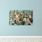 Party Boston Tea, 16. Dezember 1773 Leinwanddruck (Insitu (Holzboden))