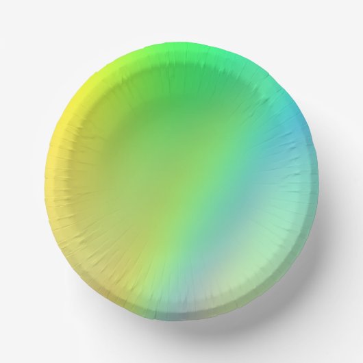Party-Bowls aus Papier - Regenbogen Pappteller (Vorderseite)