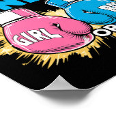 Party-Boxhandschuhe für Geschlecht Poster (Ecke)