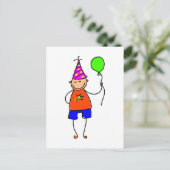 Party Boy Postkarte (Stehend Vorderseite)