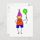 Party Boy Postkarte (Vorne/Hinten)