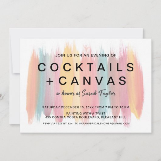 Party-Brautparty Einladung (Vorderseite)