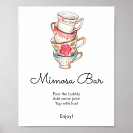 Party Bridal Mimosa Bar Poster