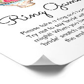 Party Bridal - Modern Blush and White Tee Poster (Ecke)