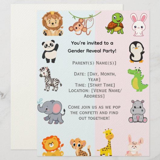 Party Briefbogen (Vorne/Hinten)