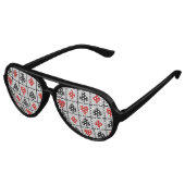 Party-Brille des Kartenspielers Sonnenbrille (Schrägansicht)