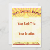 Party "Buchen" Einladung (Vorderseite)