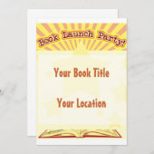 Party "Buchen" Einladung (Vorne/Hinten)