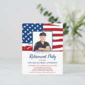 Party "Budget Police Retirement" Foto USA Flag-Kar (Stehend Vorderseite)