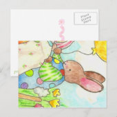 Party Bunny Postcard Postkarte (Vorne/Hinten)