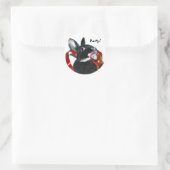 Party Bunny Runder Aufkleber (Tasche)