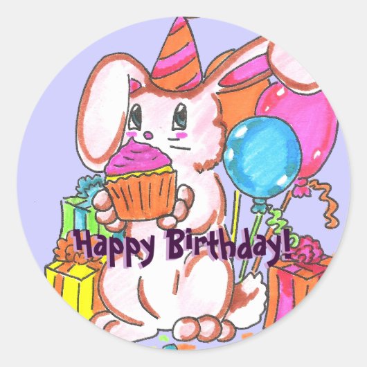 Party Bunny Stickers (Vorderseite)