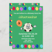 Party bunt Balloons Fußball lustiges Gesicht (Vorne/Hinten)