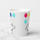 Party bunt Balloons Fußball lustiges Gesicht Pap Pappbecher (Links)