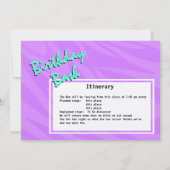 Party Bus Geburtstag Bash Einladung (Rückseite)