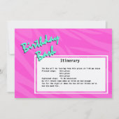 Party Bus Geburtstag Bash Einladung (Rückseite)