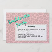 Party Bus Junggeselinnen-Abschied Bash Einladung (Rückseite)